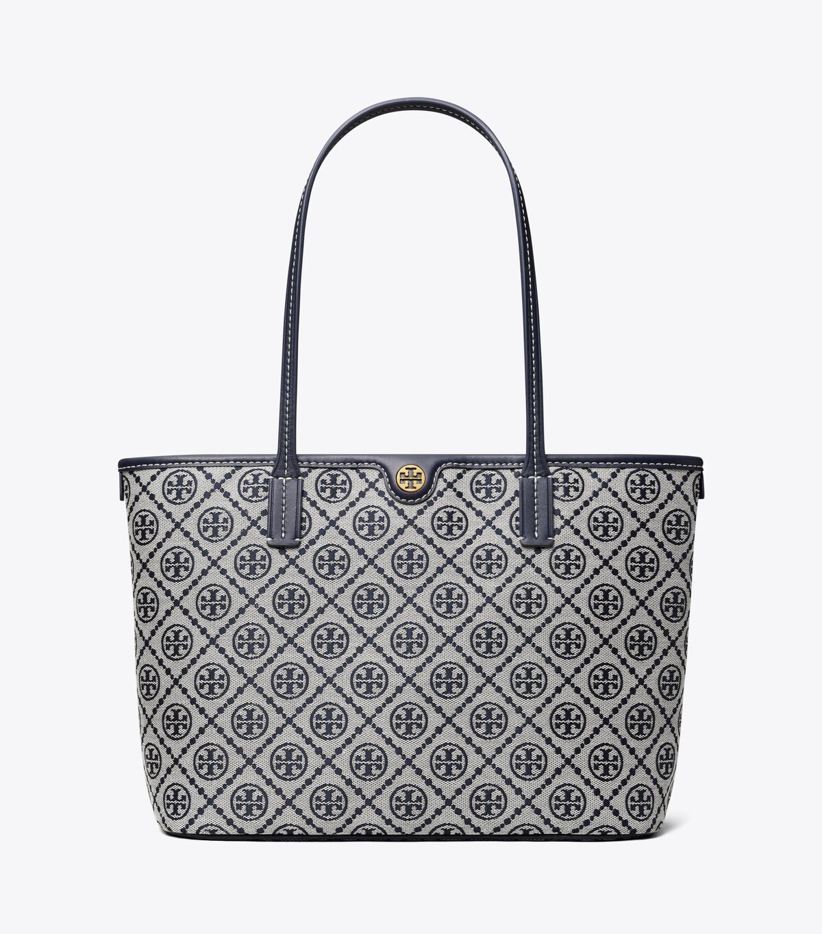 tory burch small t monogram zip tote