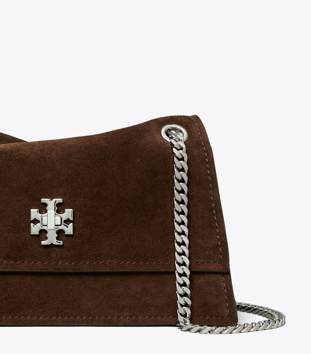 حقيبة كتف كيرا صغيرة من جلد الغزال بقفل دوار tory burch حقيبة كتف كيرا صغيرة من جلد الغزال بقفل دوار