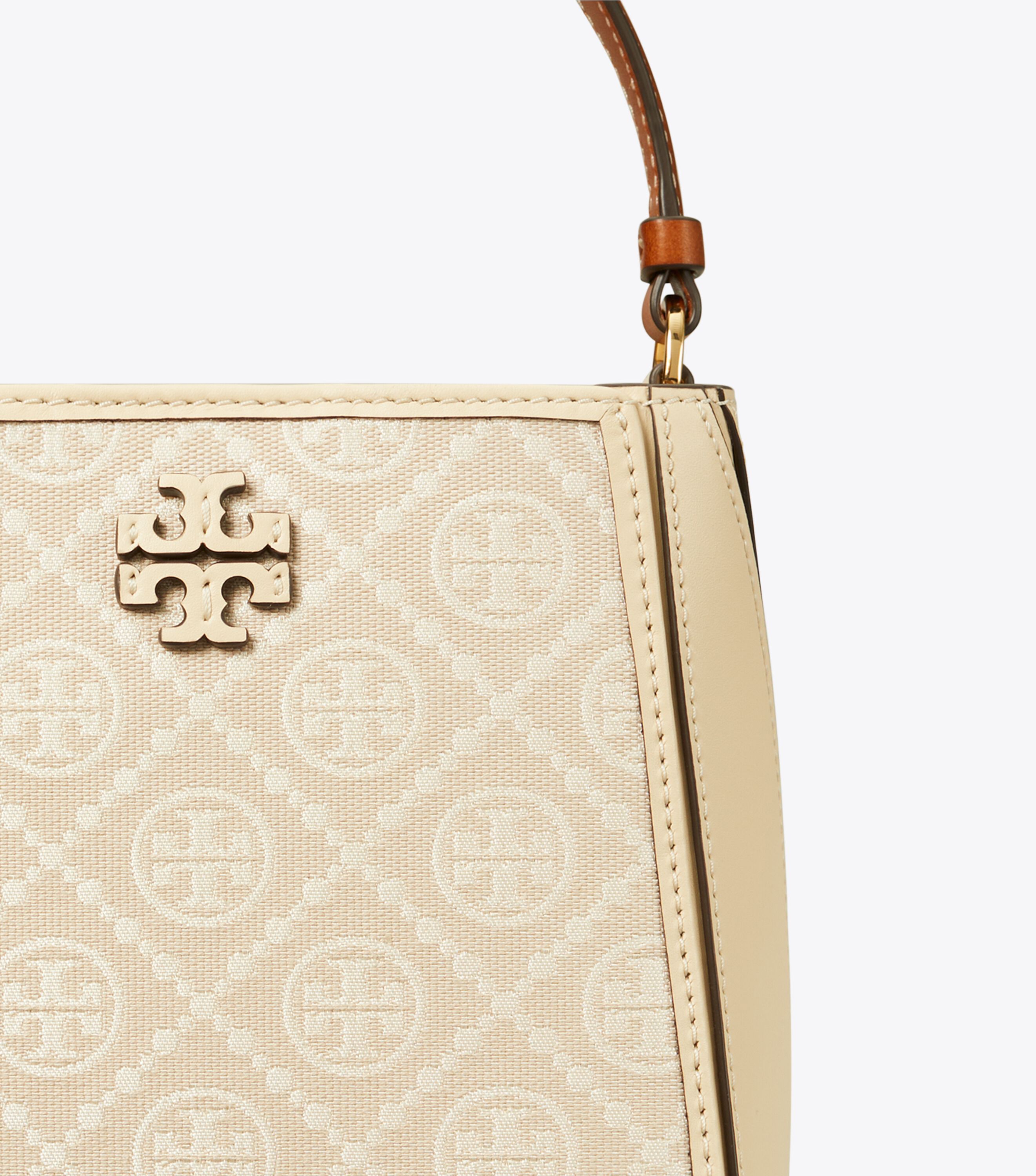 Tory burch everly leather hobo top