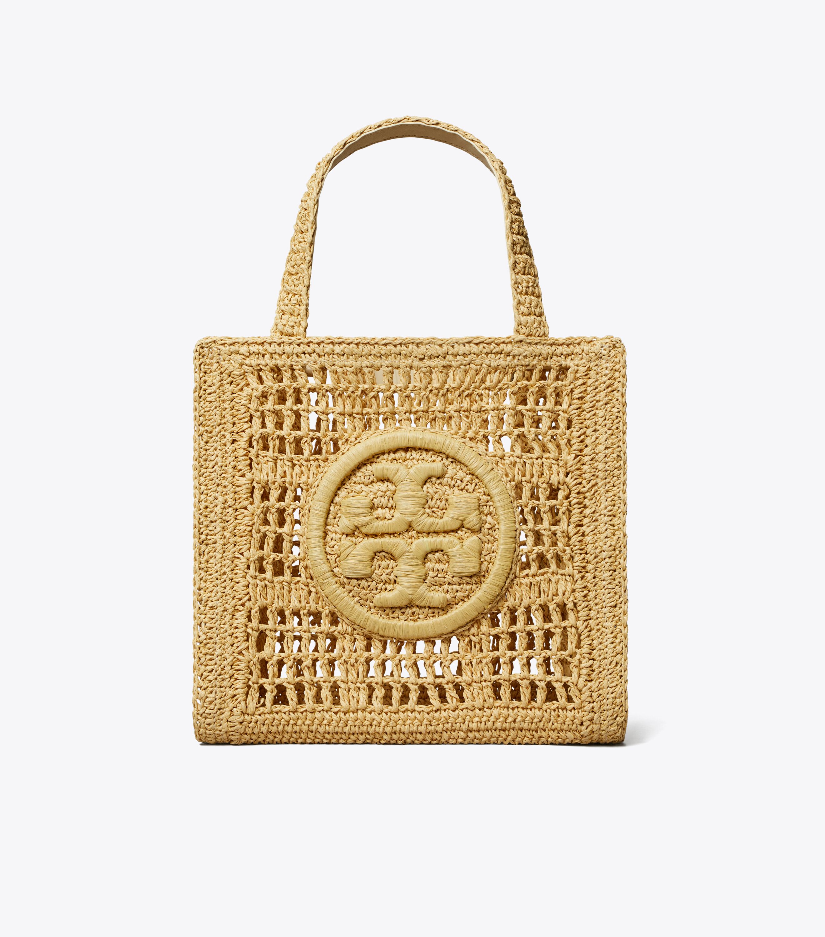Mini Ella Hand-Crocheted Tote, Natural | Tory Burch UAE