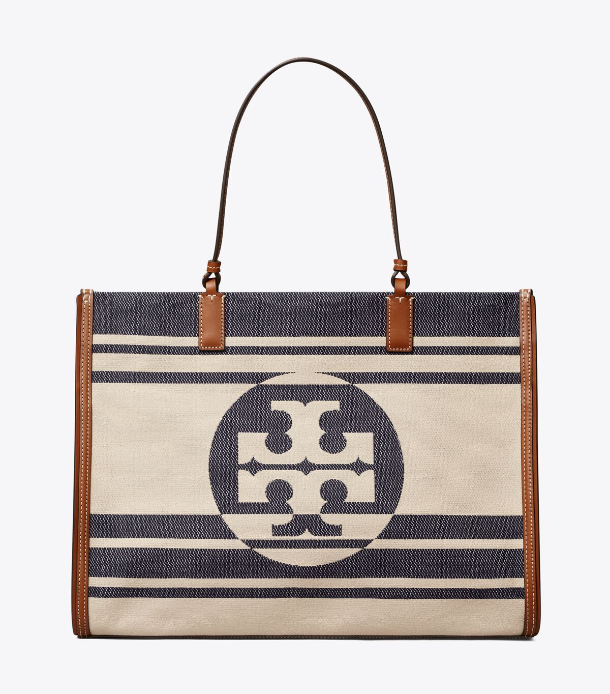 ella stripe jacquard tote bag