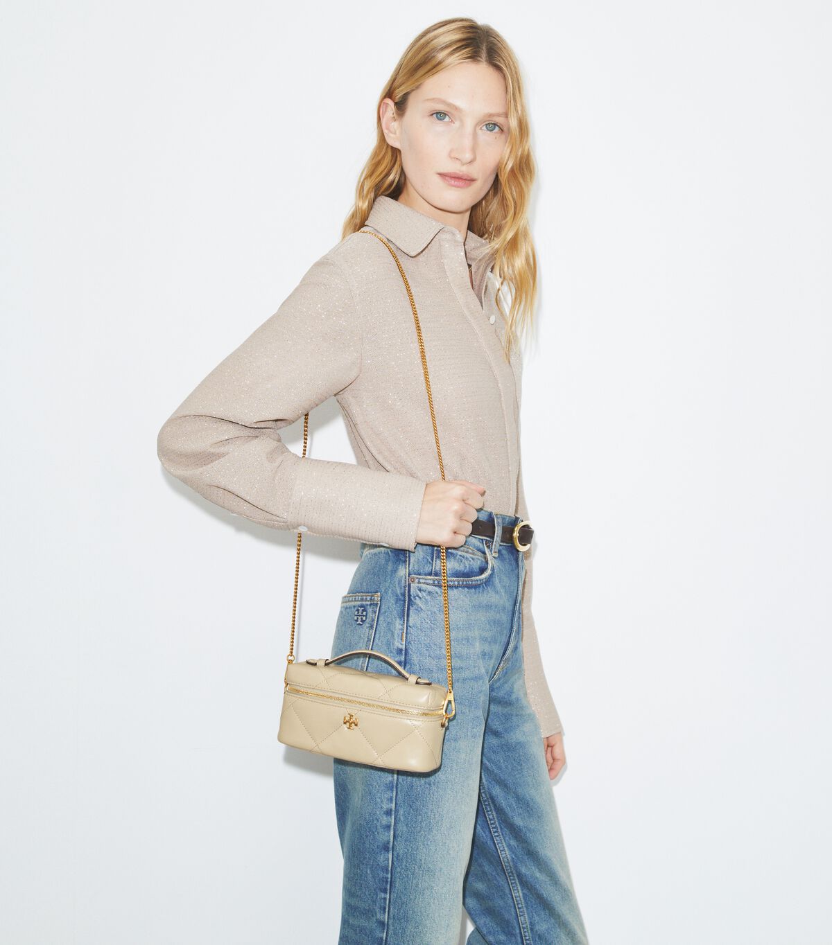 tory burch kira diamond quilt east west vanity case