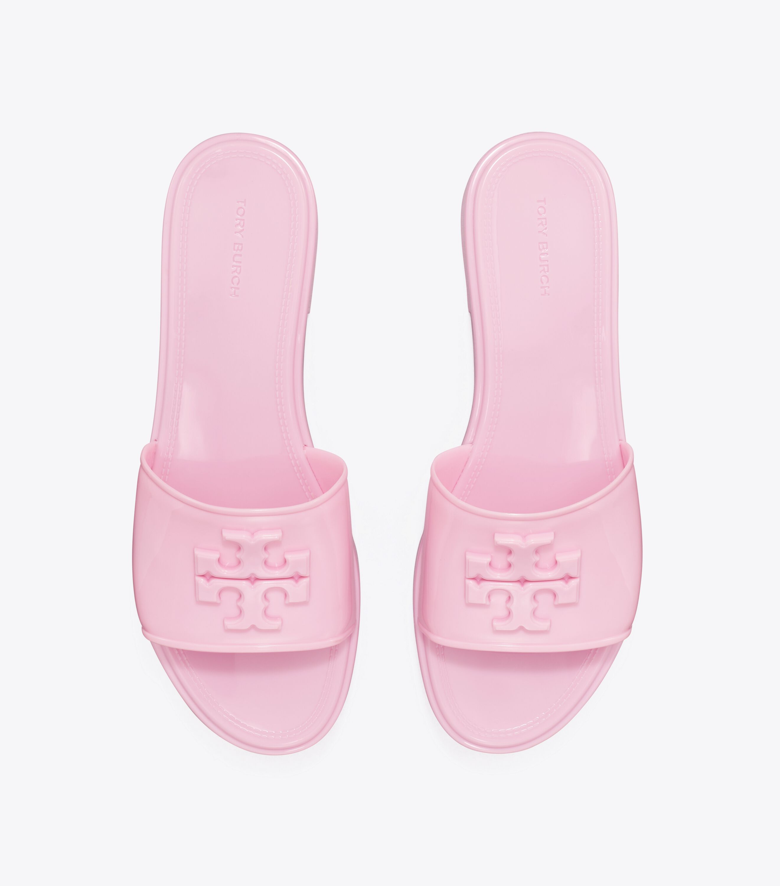 Tory burch logo jelly slides sale