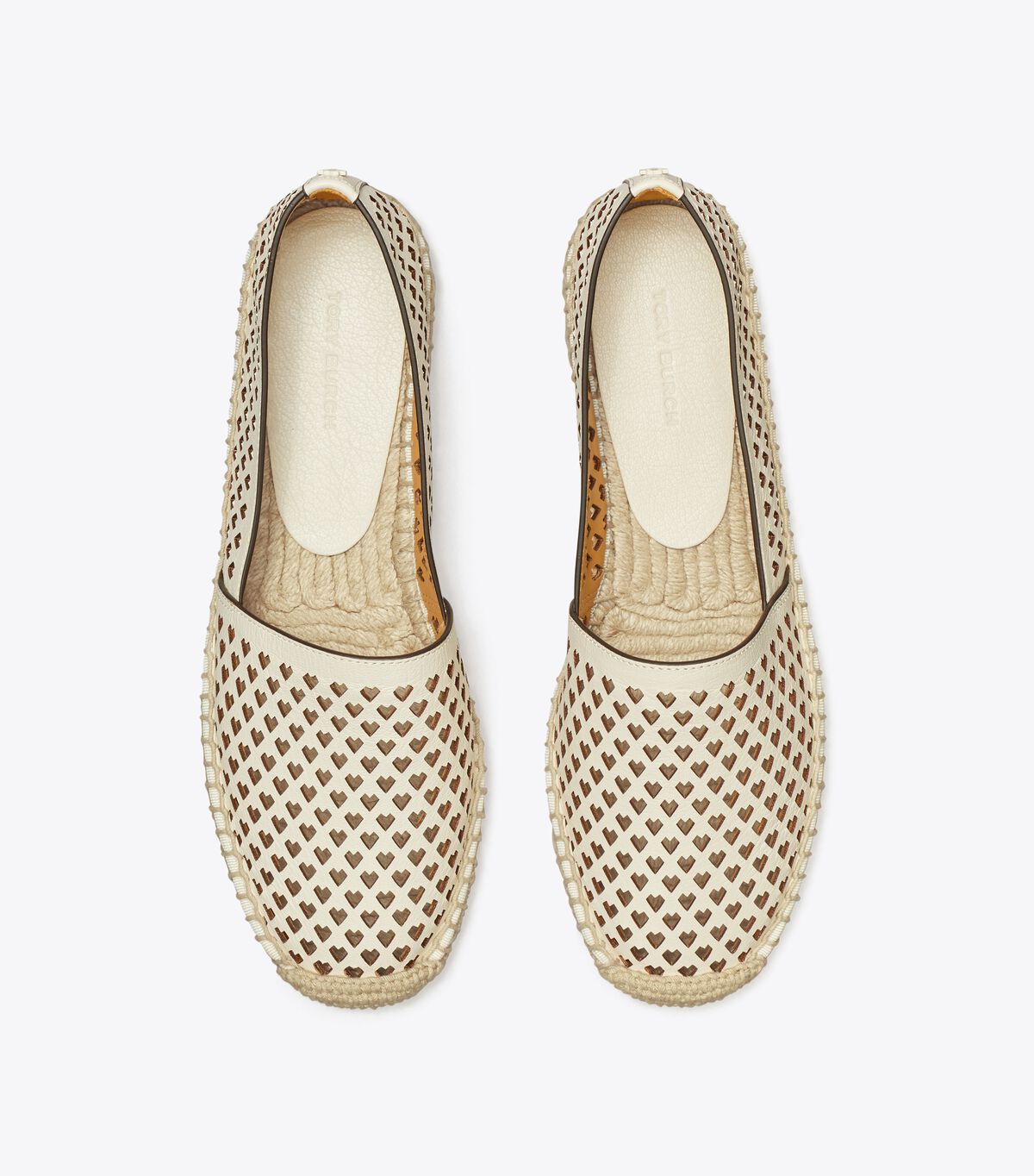 tory burch heart patterned espadrille