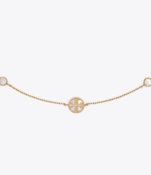 tory burch icon mother of pearl necklace