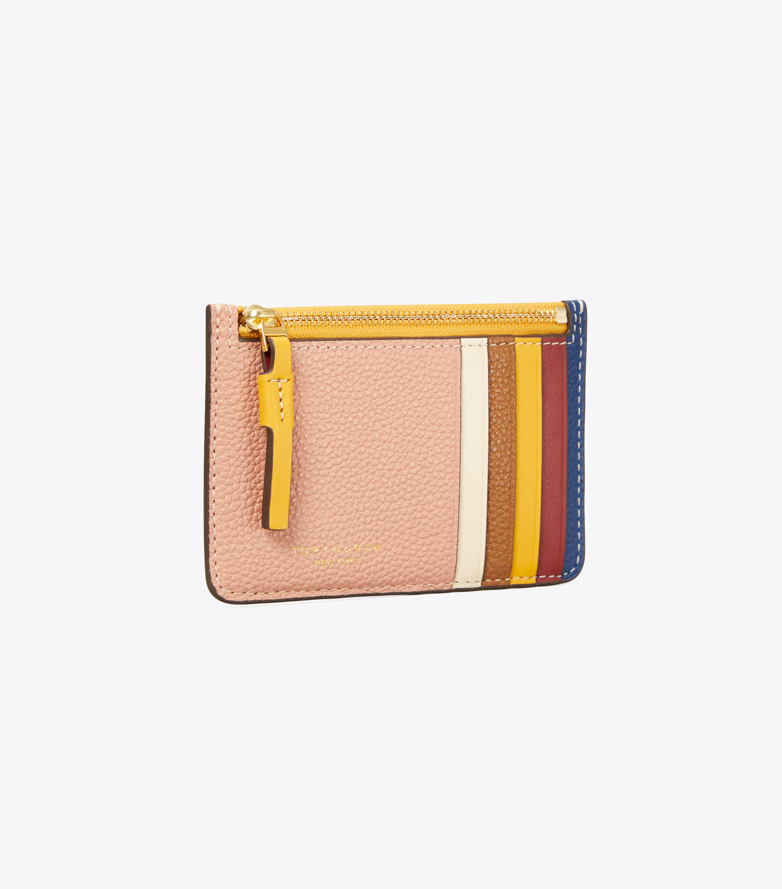 Tory burch perry color block zip wristlet deals
