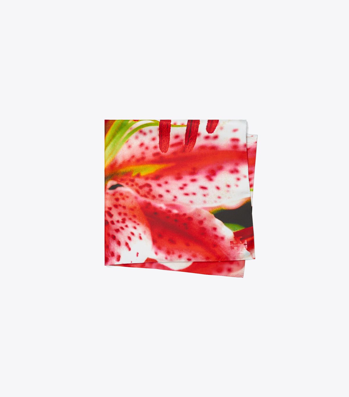 tory burch lily silk square scarf