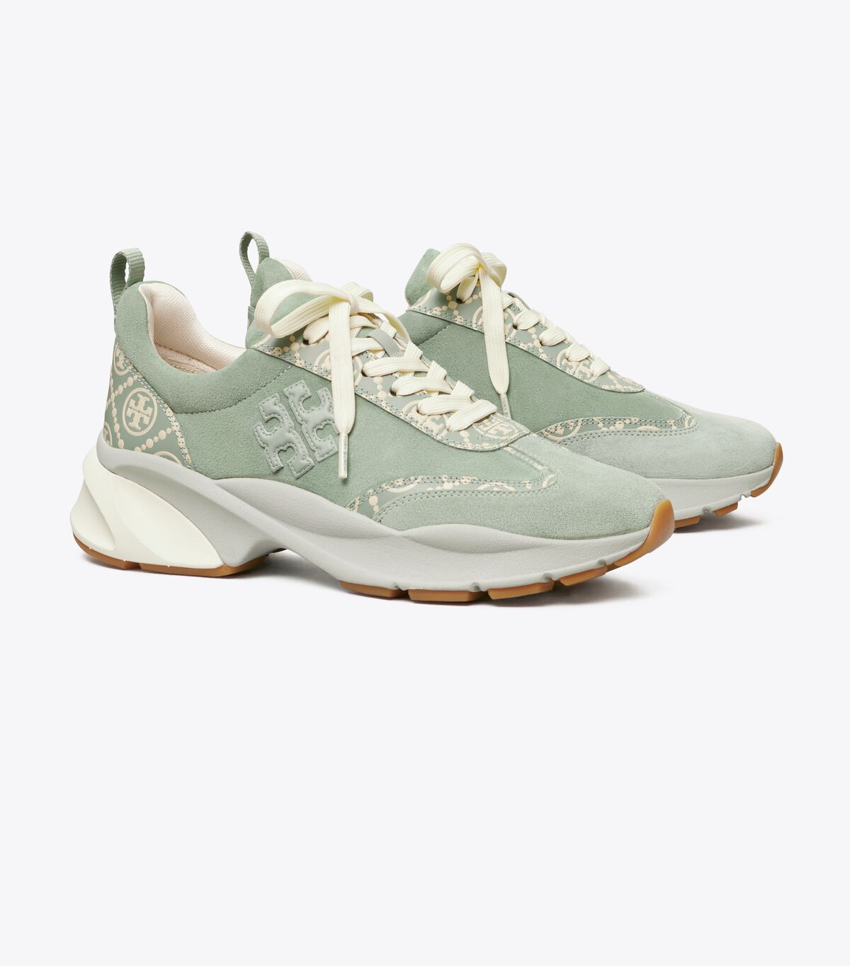 tory burch t monogram good luck trainer