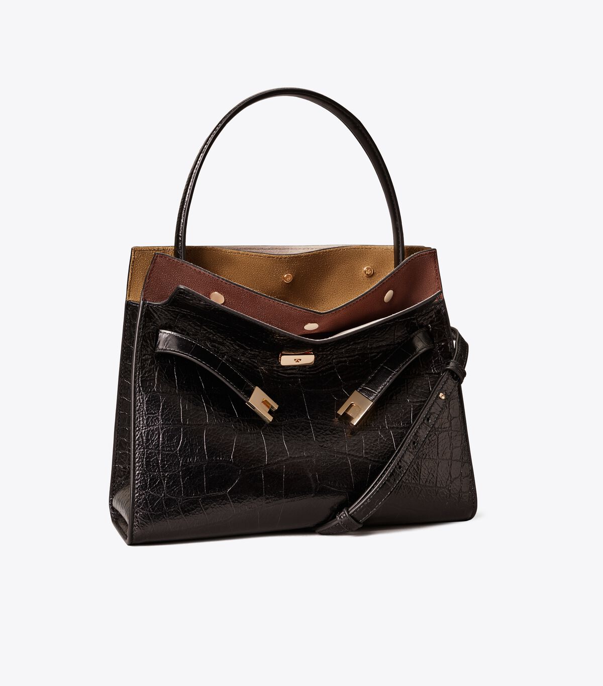 حقيبة لي رادزيويل مزدوجة صغيرة بنقشة بارزة tory burch حقيبة لي رادزيويل مزدوجة صغيرة بنقشة بارزة