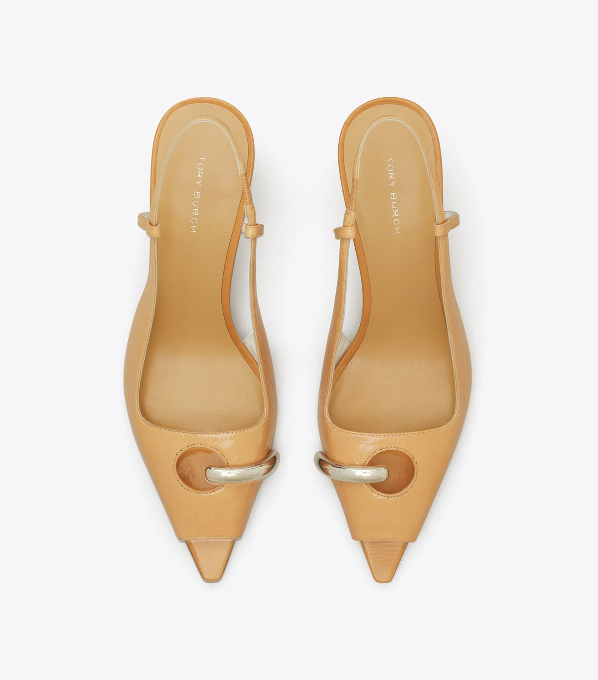 tory burch pierced peep toe slingback