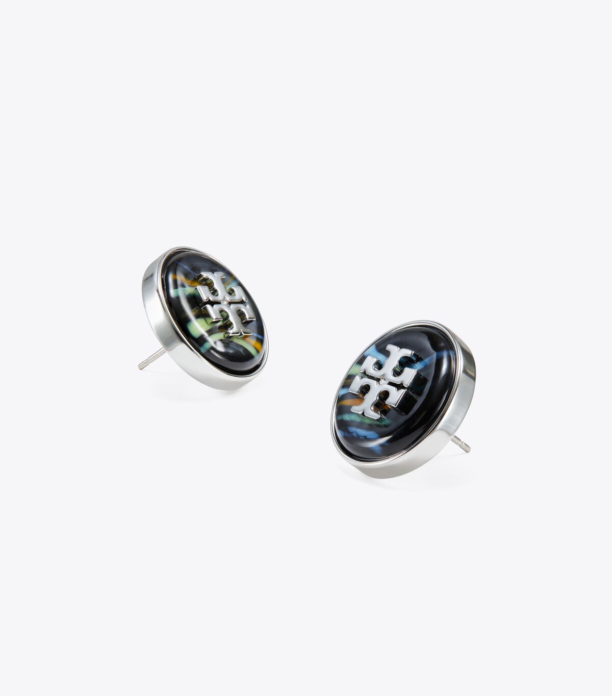 tory burch roxanne marble stud earring