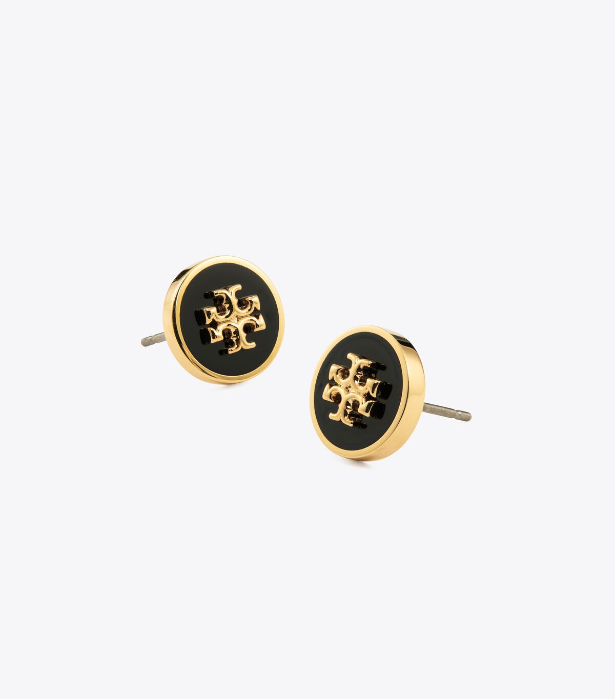 tory burch kira enamel circle stud earring