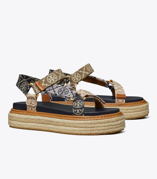 T Monogram Rope Sport Sandal