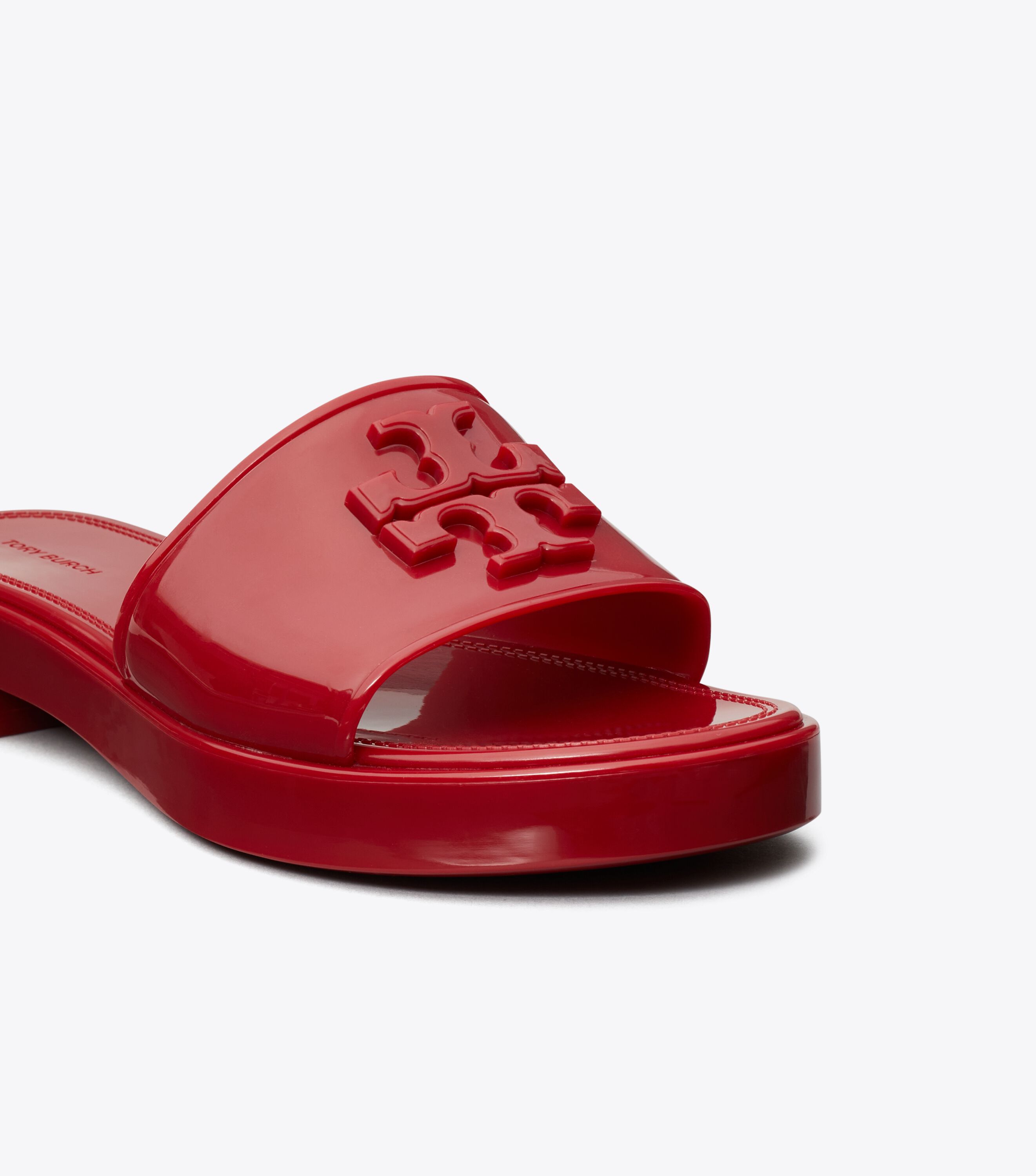 Tory burch red jelly slides online