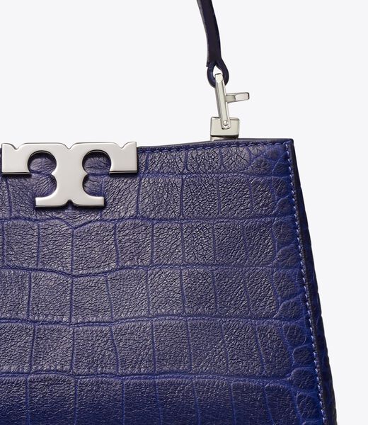 tory burch mini eleanor soft croc embossed satchel