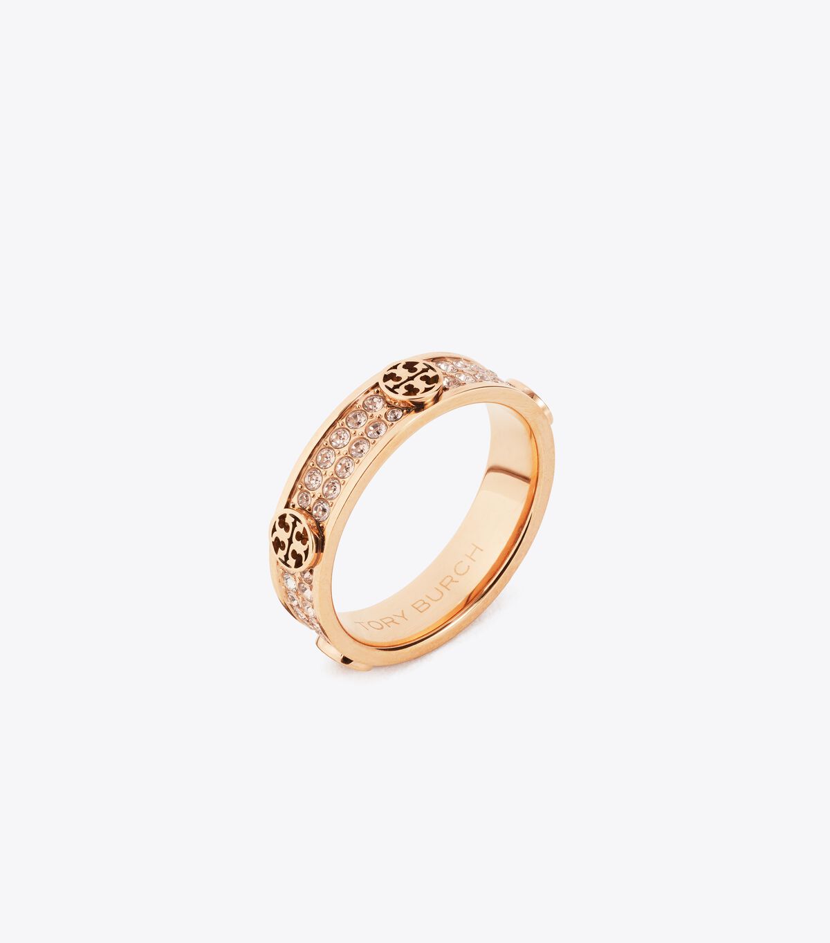 tory burch icon pave ring