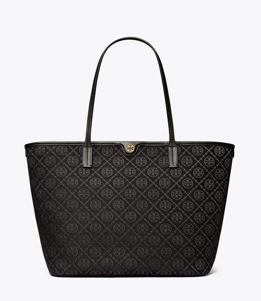 T Monogram Zip Tote