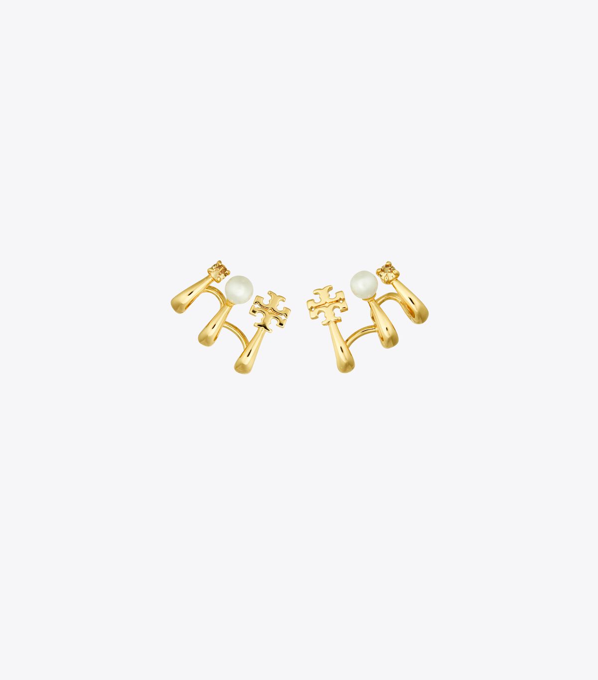 Kira Pearl Multi Hoop Earring