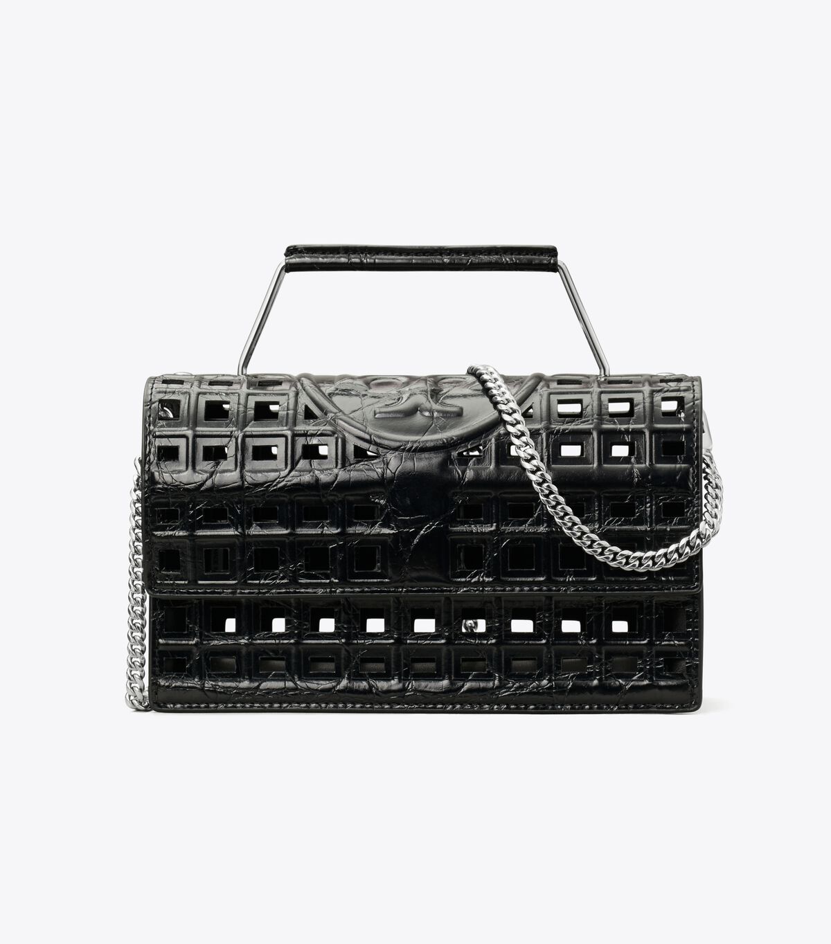 tory burch small fleming cage shoulder bag