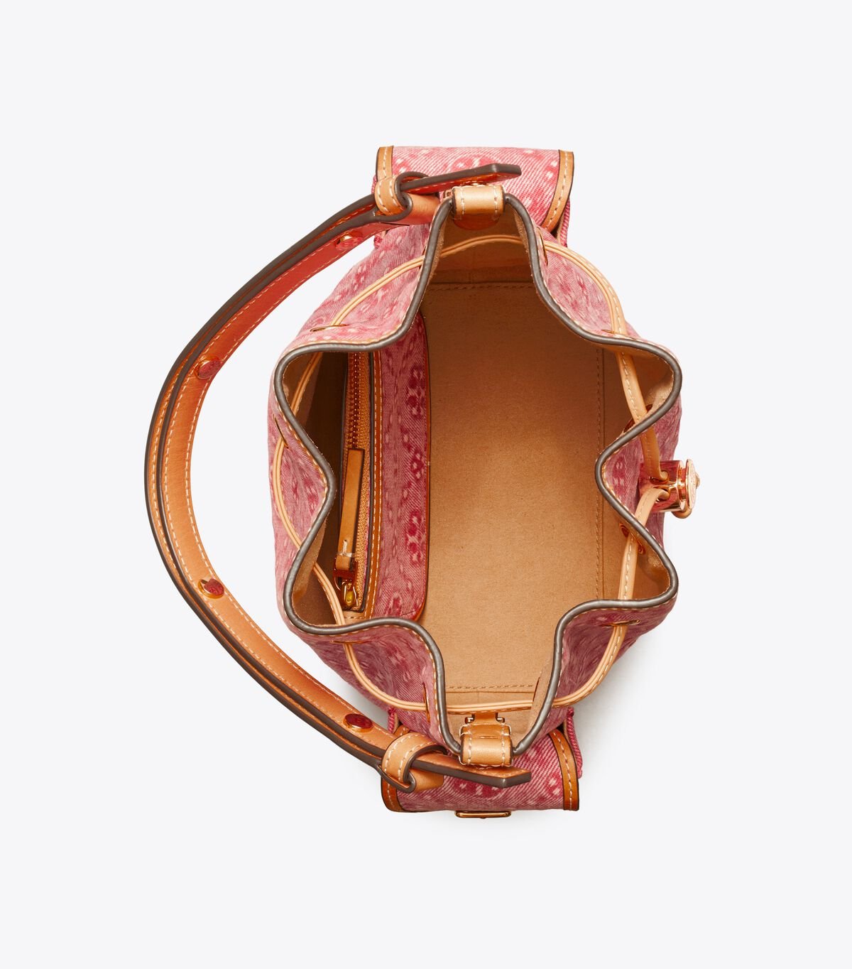 T Monogram Denim Bucket Bag tory burch t monogram denim bucket bag