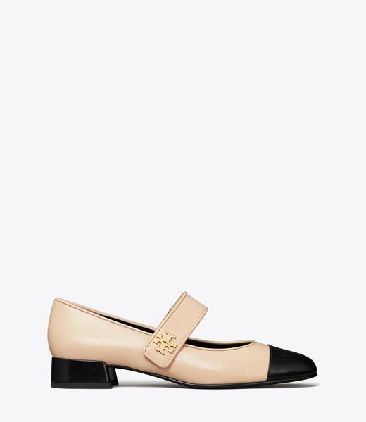 tory burch cap toe mary jane heeled ballet