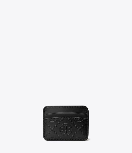 tory burch t monogram embossed card case