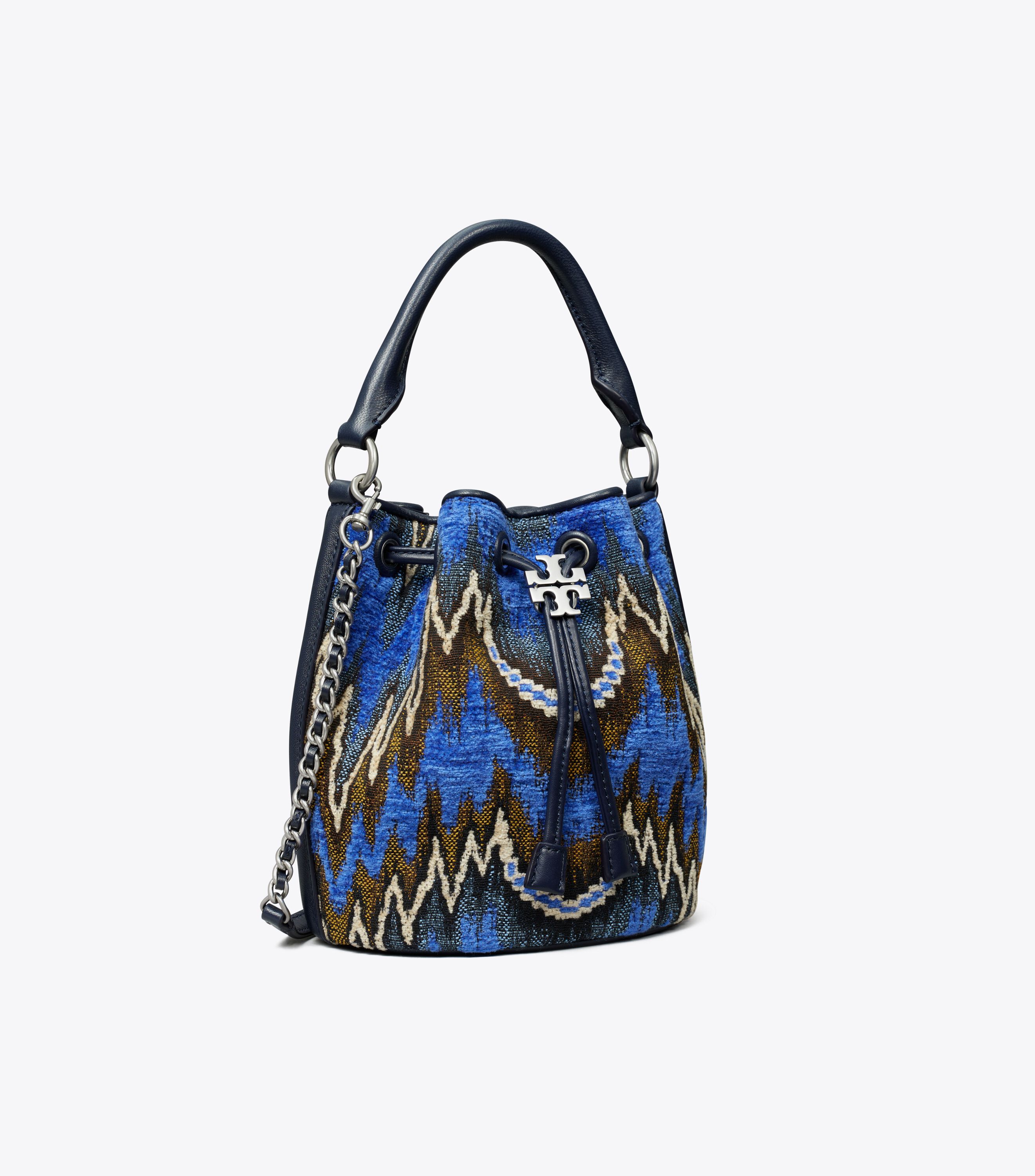 Tory Burch Fleming Soft Flame Stitch Bucket Bag Tory Burch UAE