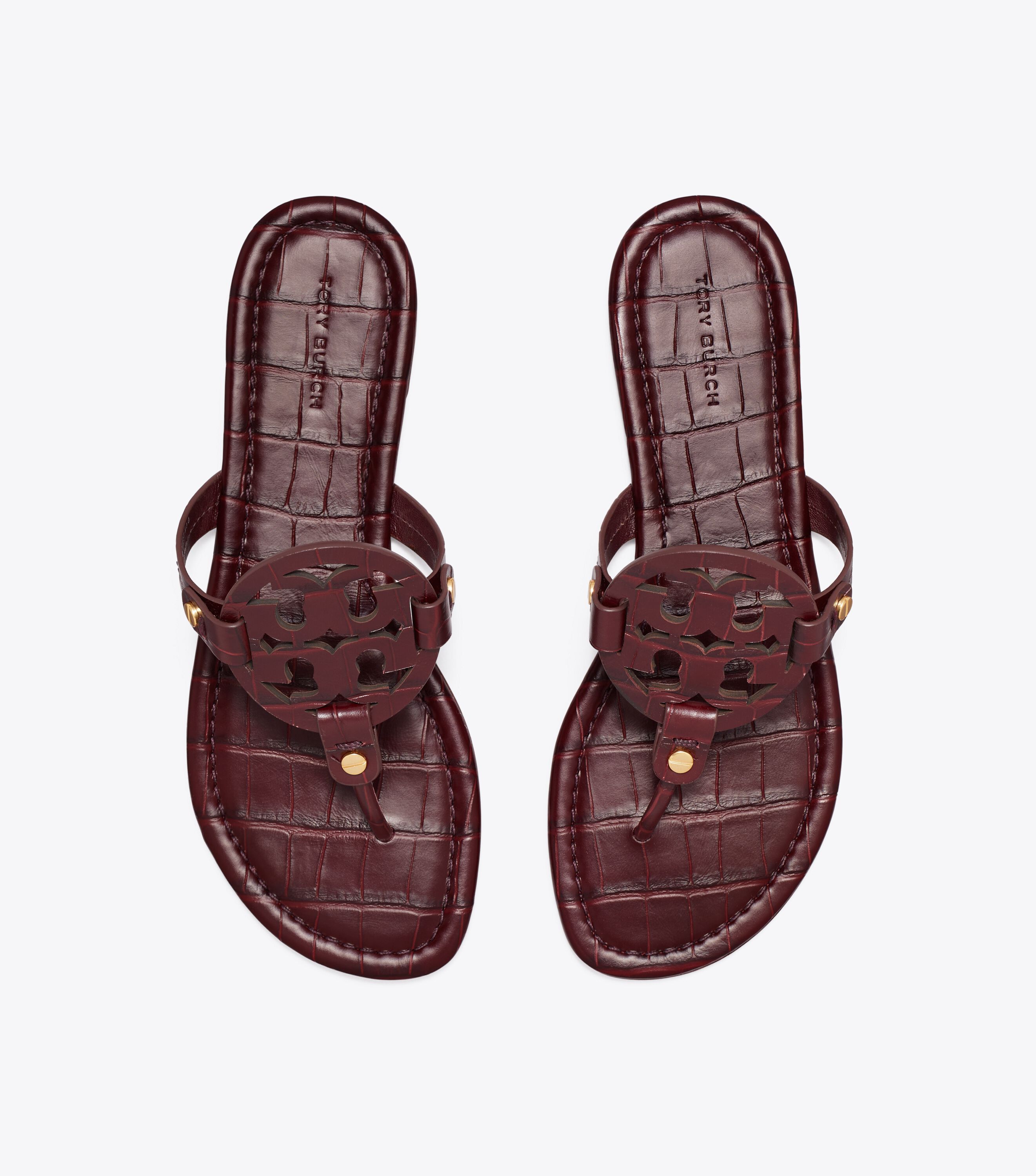 Tory burch flat sandals discount