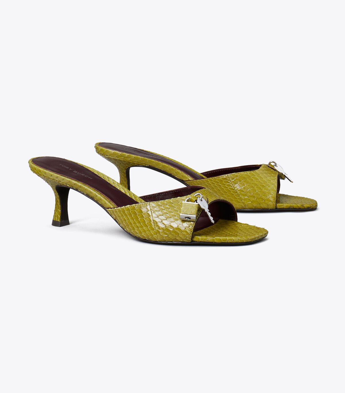 Lock Kitten Heel Sandal tory burch lock kitten heel sandal