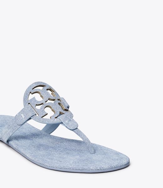 tory burch صندل ميلر من الجلد المدبوغ المطبوع