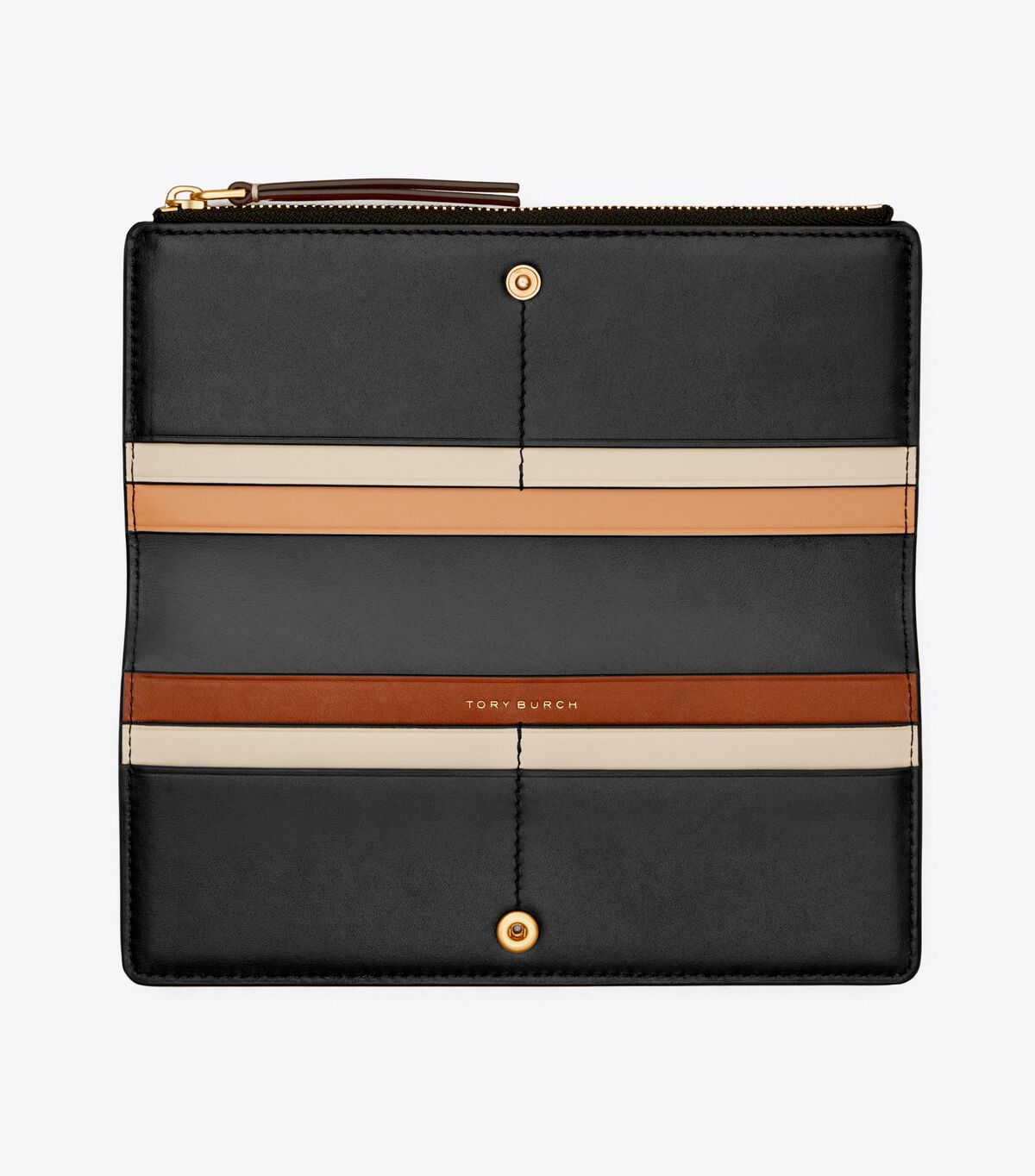 tory burch robinson pebbled zip slim wallet