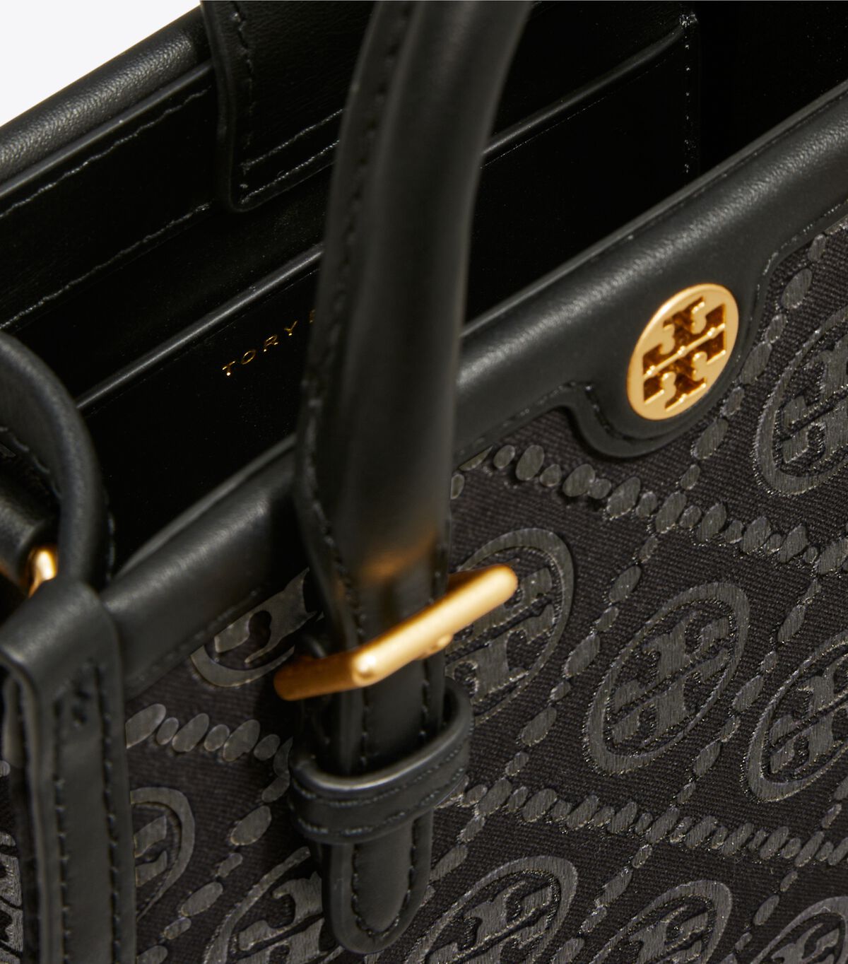 tory burch mini t monogram tote