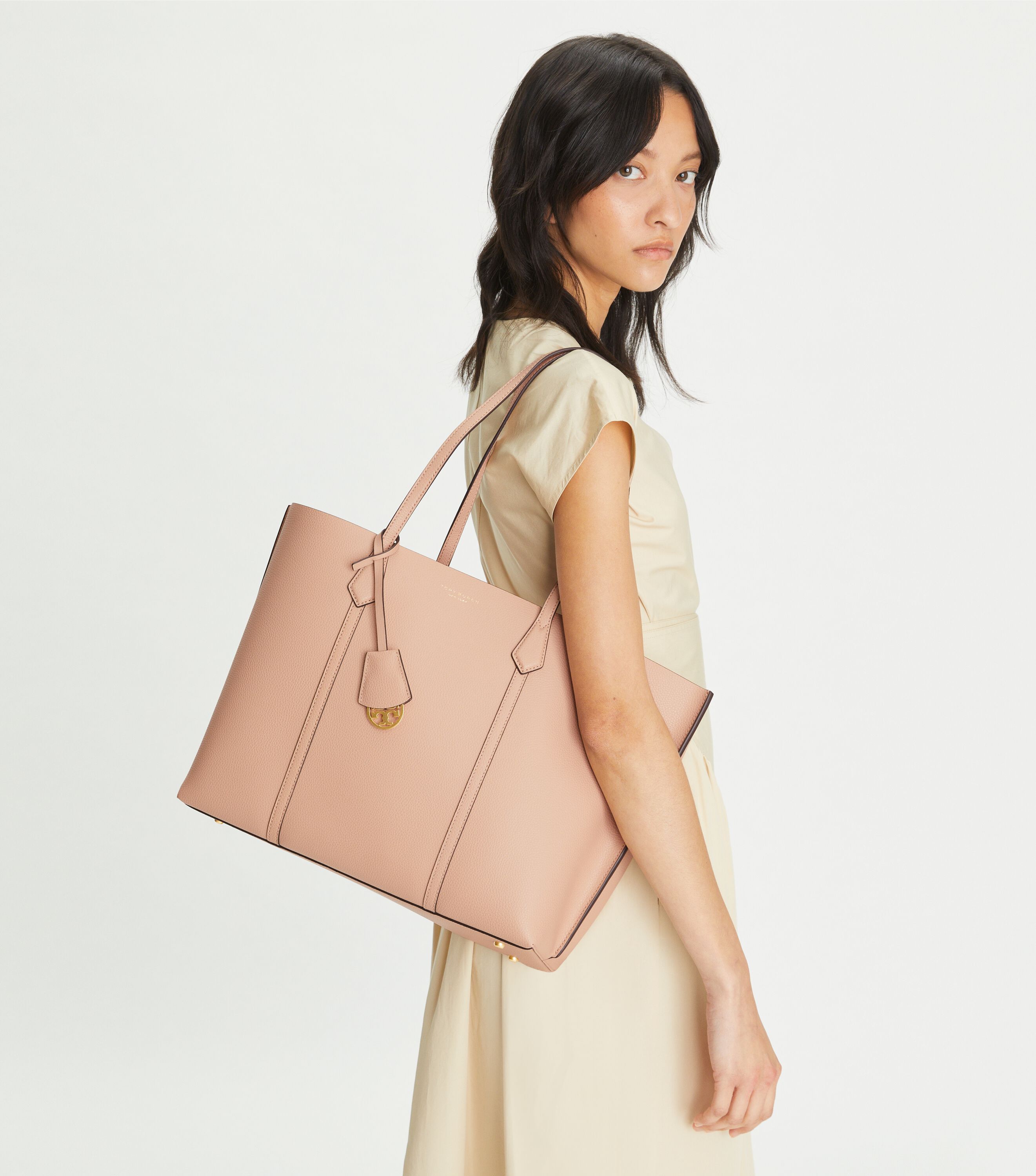 Tory burch sale triple compartment satchel