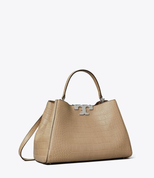 tory burch eleanor soft croc embossed satchel