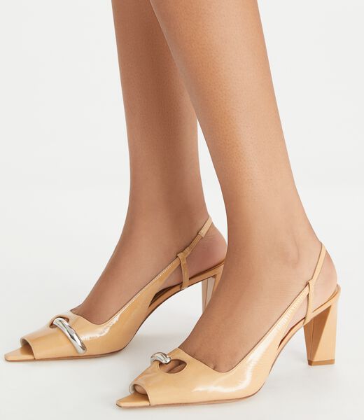 tory burch pierced peep toe slingback