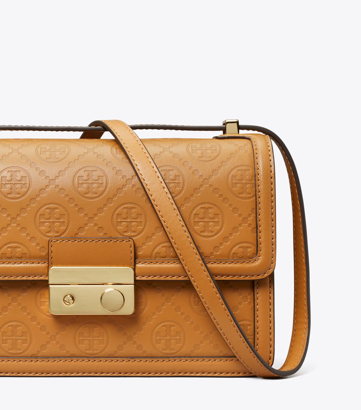 tory burch t monogram leather shoulder bag