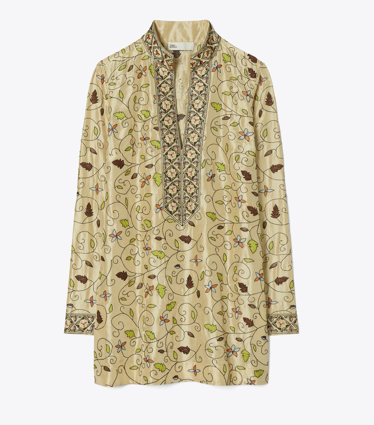 Embroidered Silk Tory Tunic