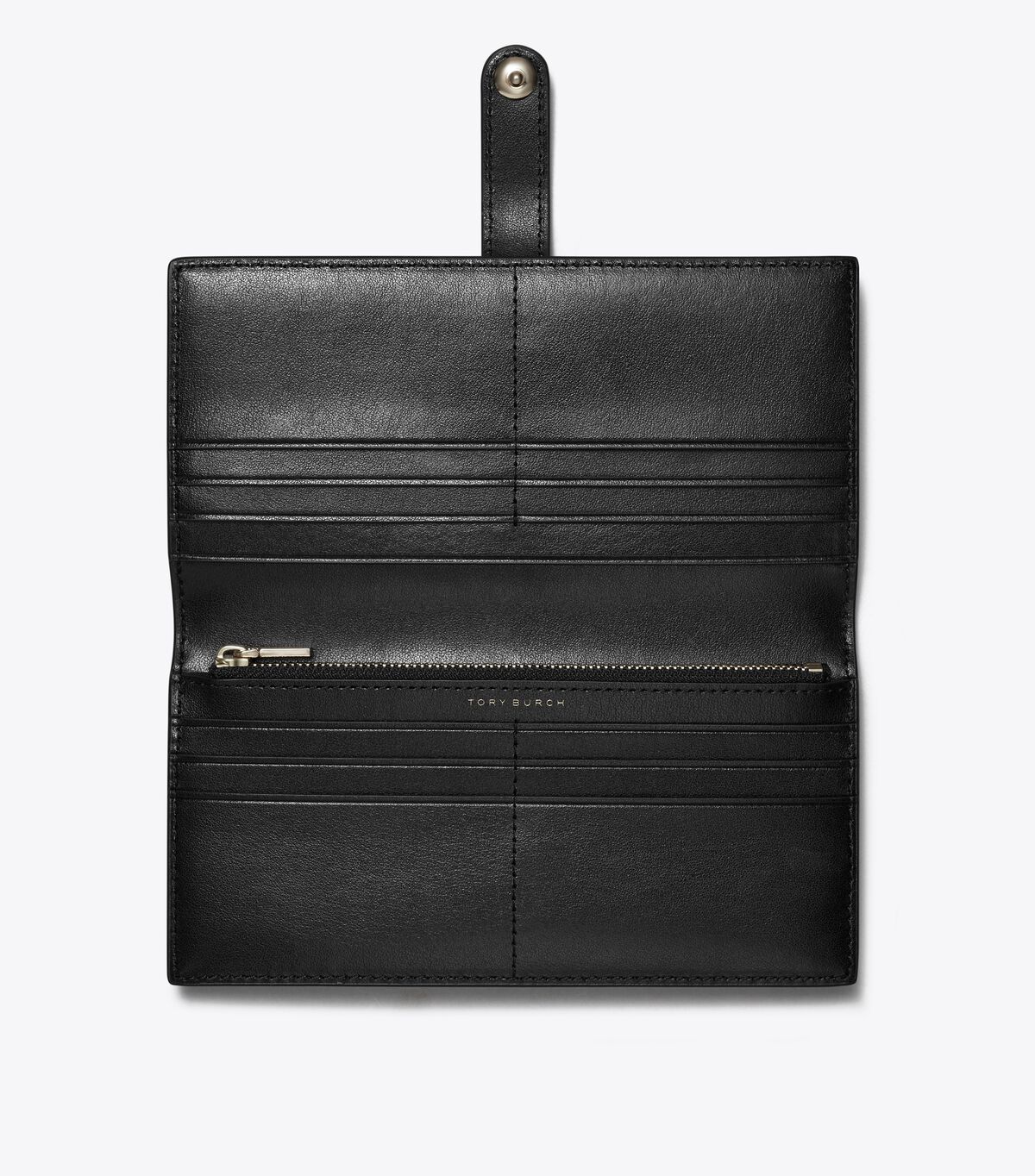 tory burch t monogram leather zip slim wallet