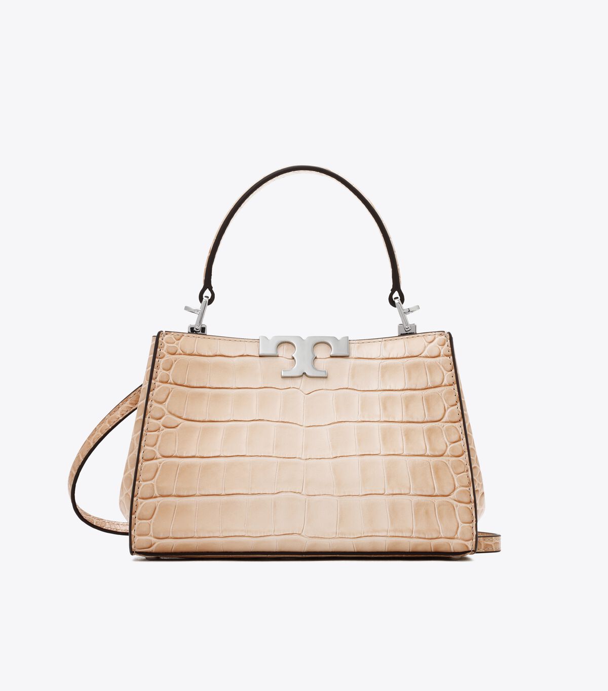 tory burch mini eleanor croc embossed satchel