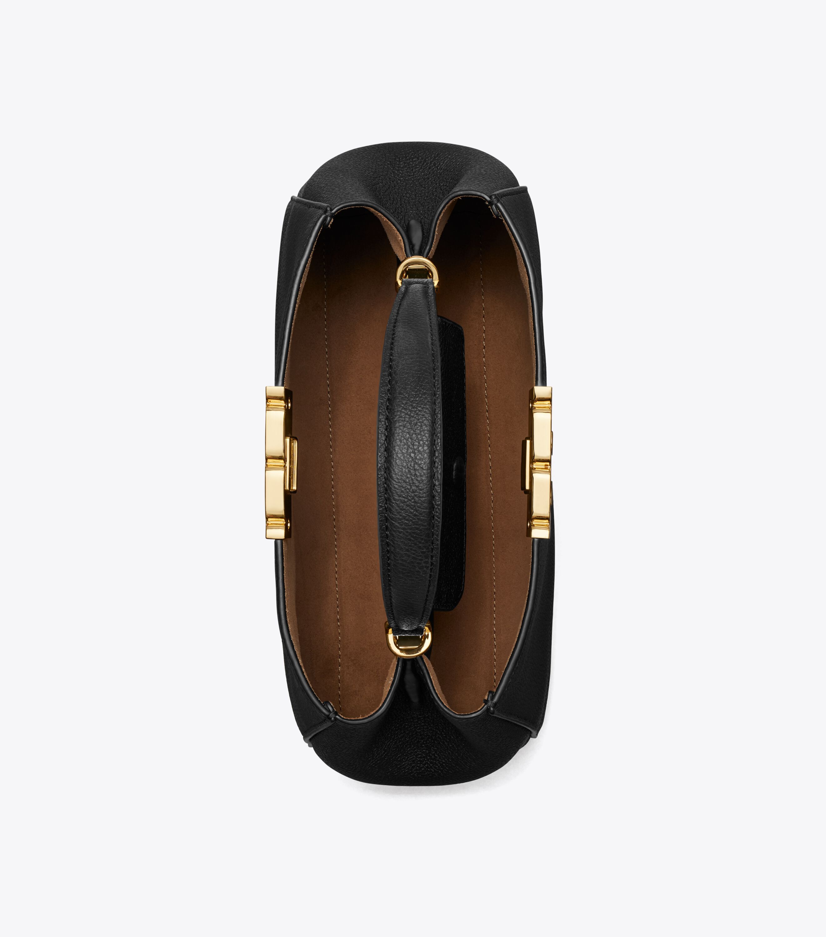 Medium Eleanor Soft Satchel, Black / Gold | Tory Burch UAE