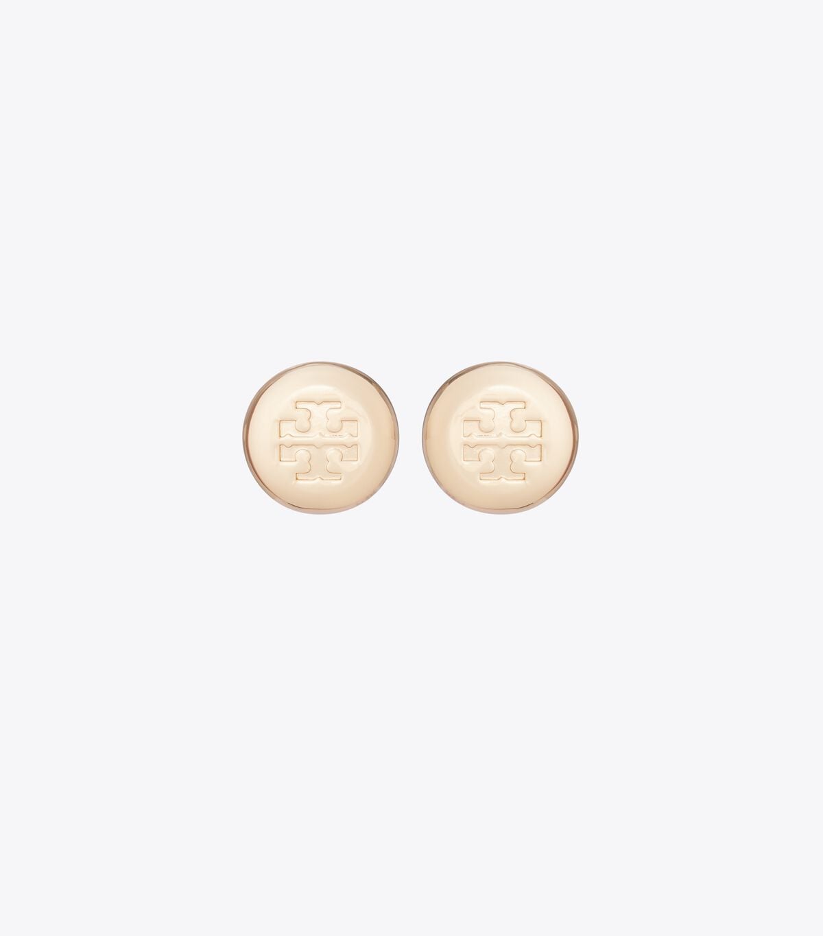 Round Icon Stud Earrings tory burch round icon stud earrings