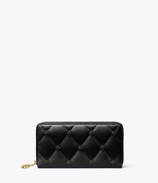 tory burch bunny knot zip continental wallet
