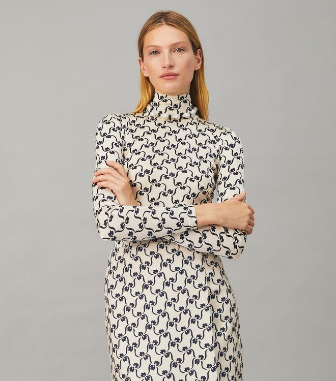 Silk Jersey Turtleneck | Ready-To-Wear | Tory Burch