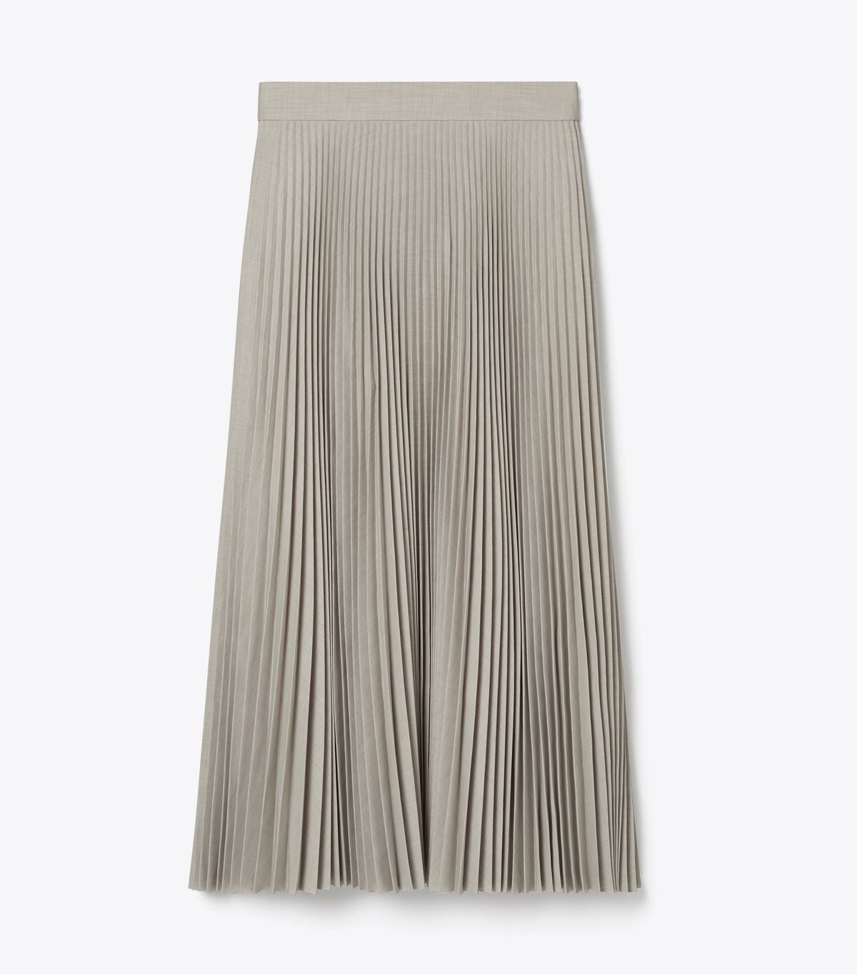 tory burch pleated melange viscose skirt