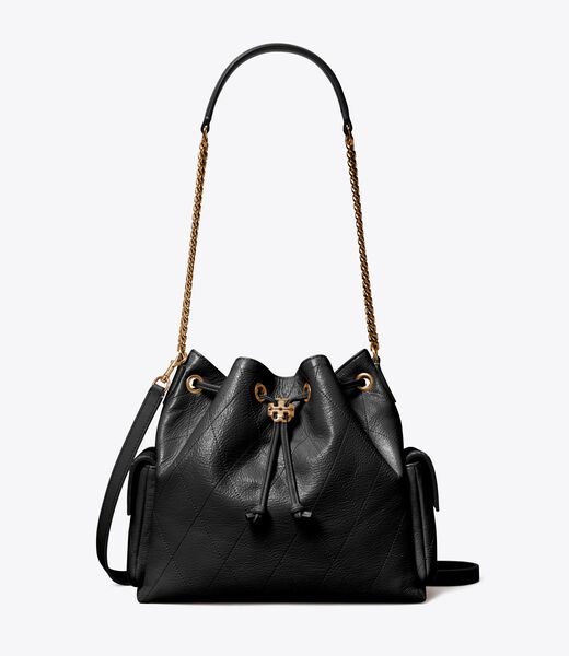 tory burch charlie quilted drawstring shoulder bag