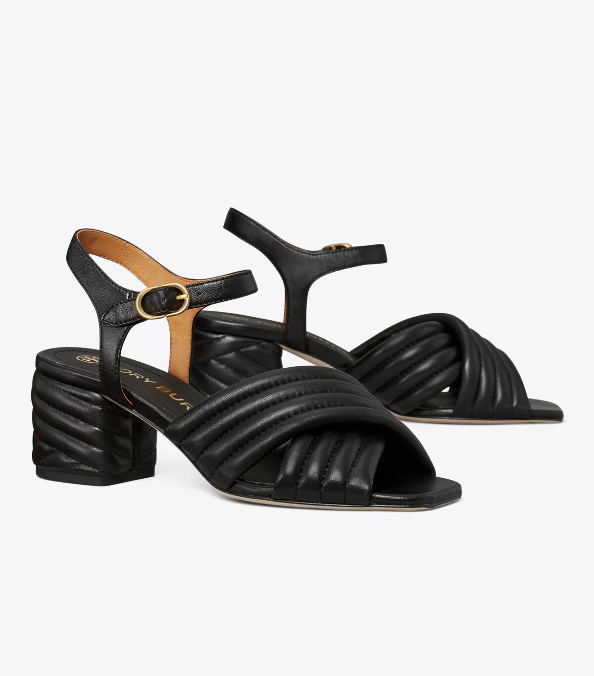 Kira Quilted Heeled Sandal
