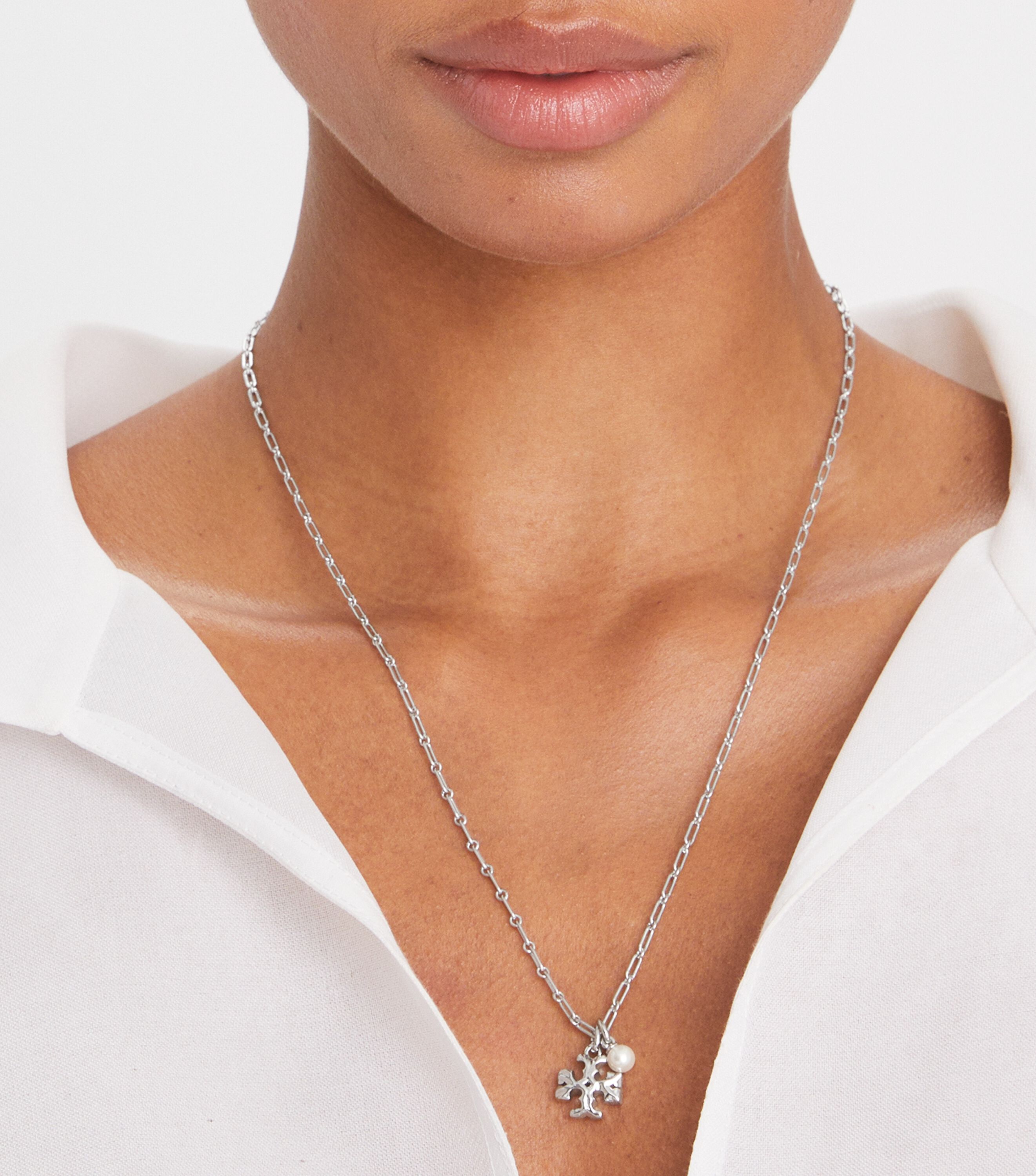 Tory Burch Thin Roxanne Pendant Necklace Tory Burch UAE