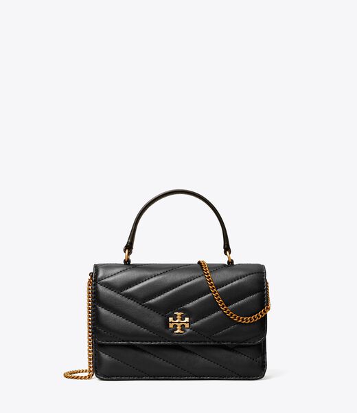 Mini Kira Chevron Top Handle Chain Wallet