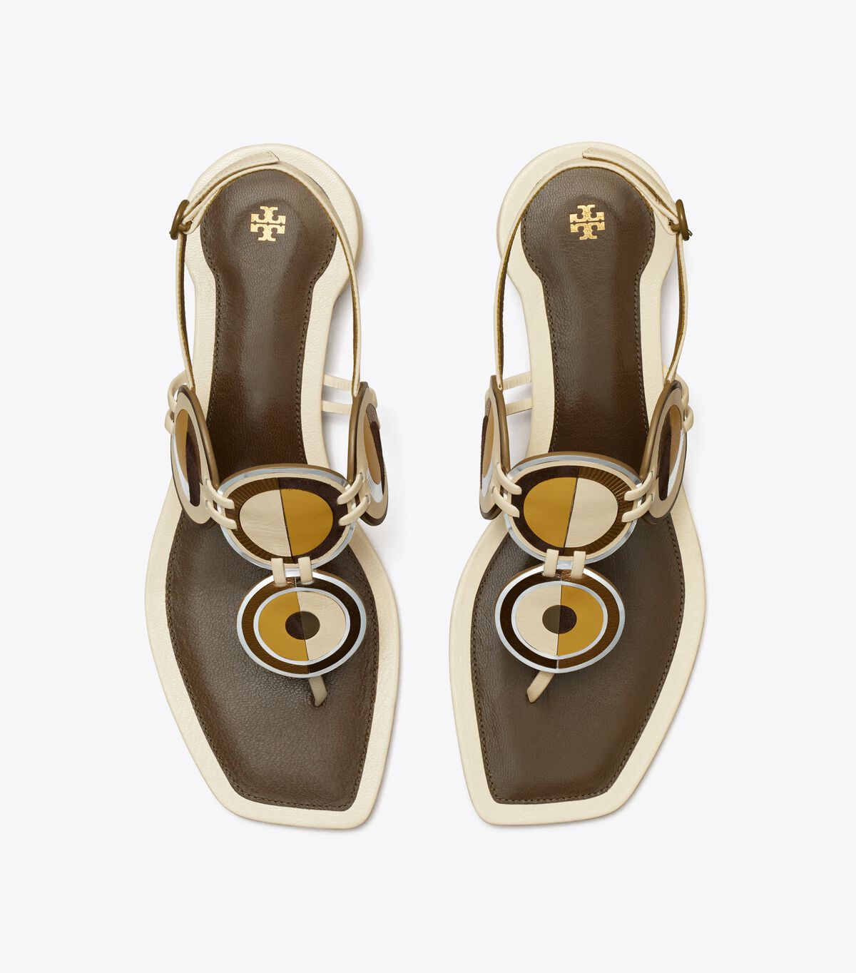 tory burch marquetry disk sandal