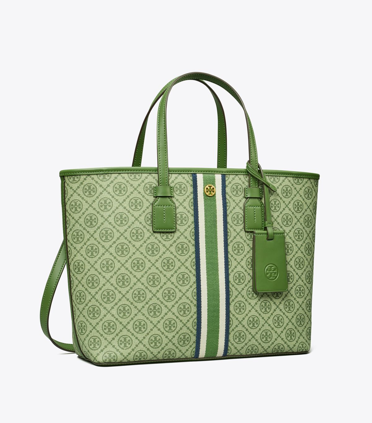 t monogram coated canvas small tote